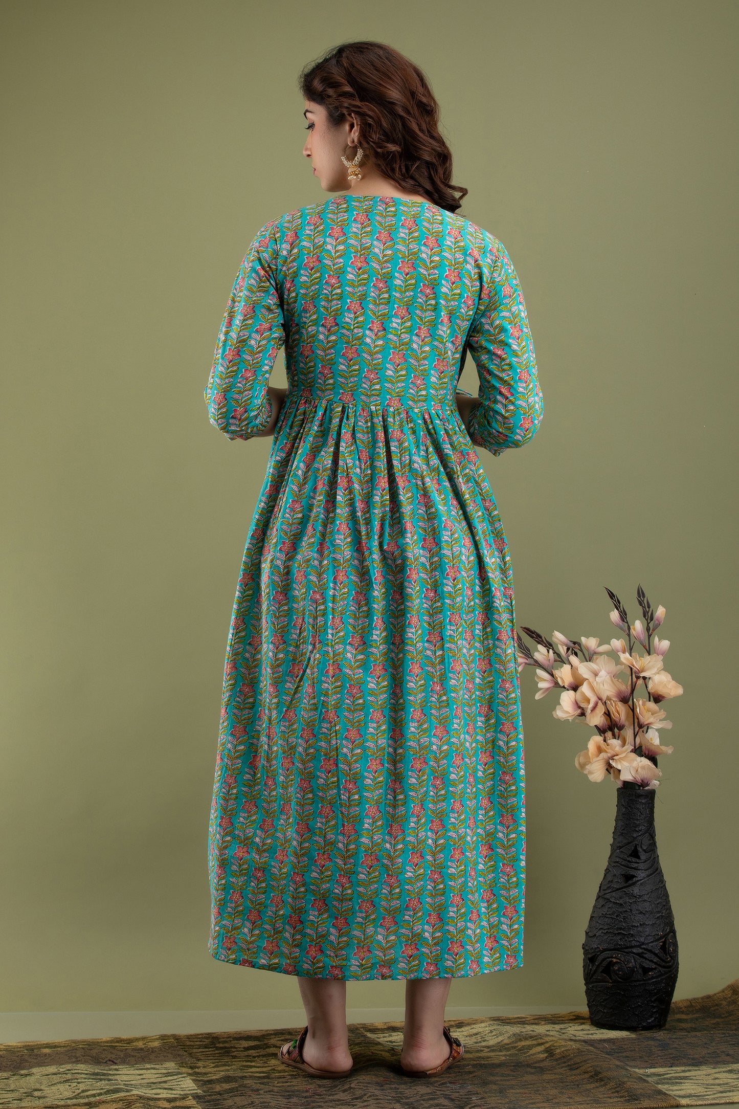 Rama line Cotton printed maternity and feeding kurti