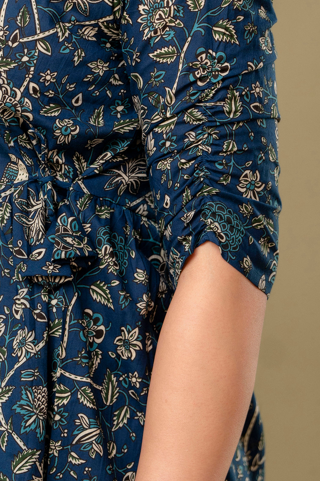 Blue chidi cotton printed top