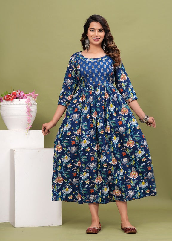 Dancing dreams cotton maternity and feeding kurti