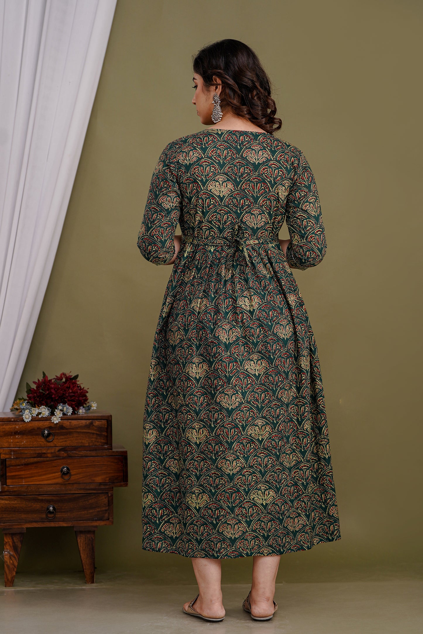 Multi dip Cotton maternity and feeding kurti