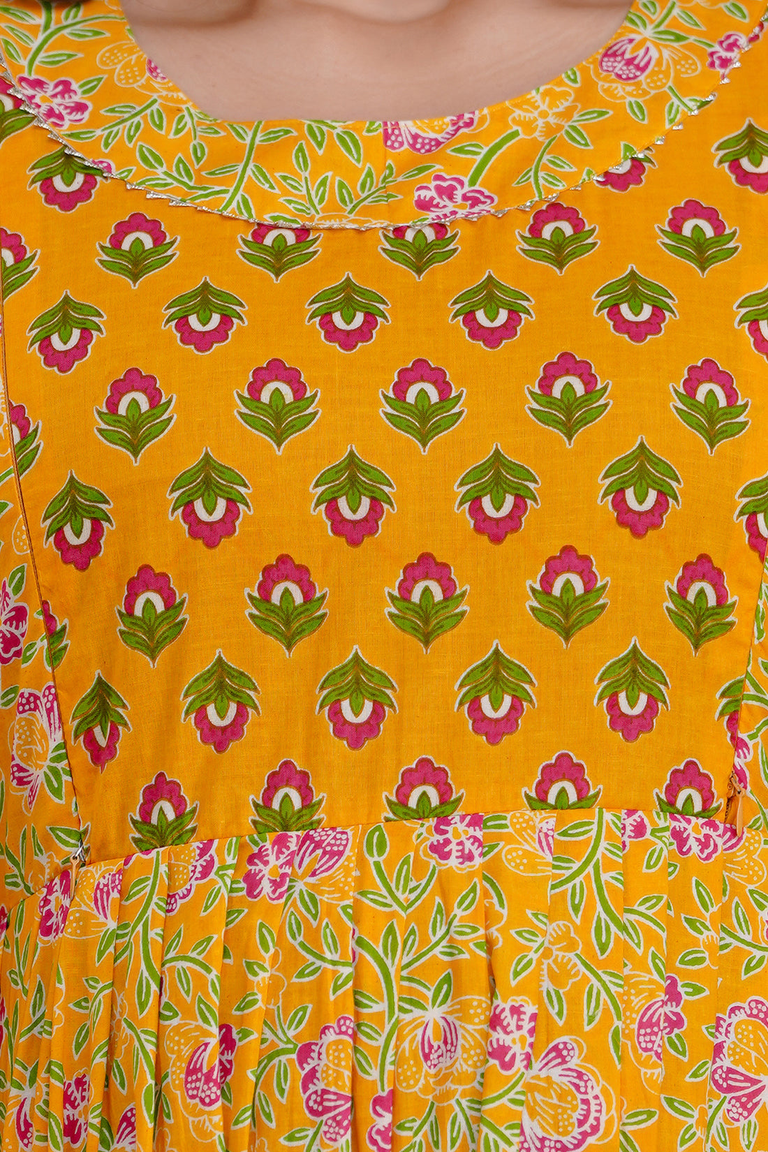 Mango printed Cotton maternity and feeding kurti