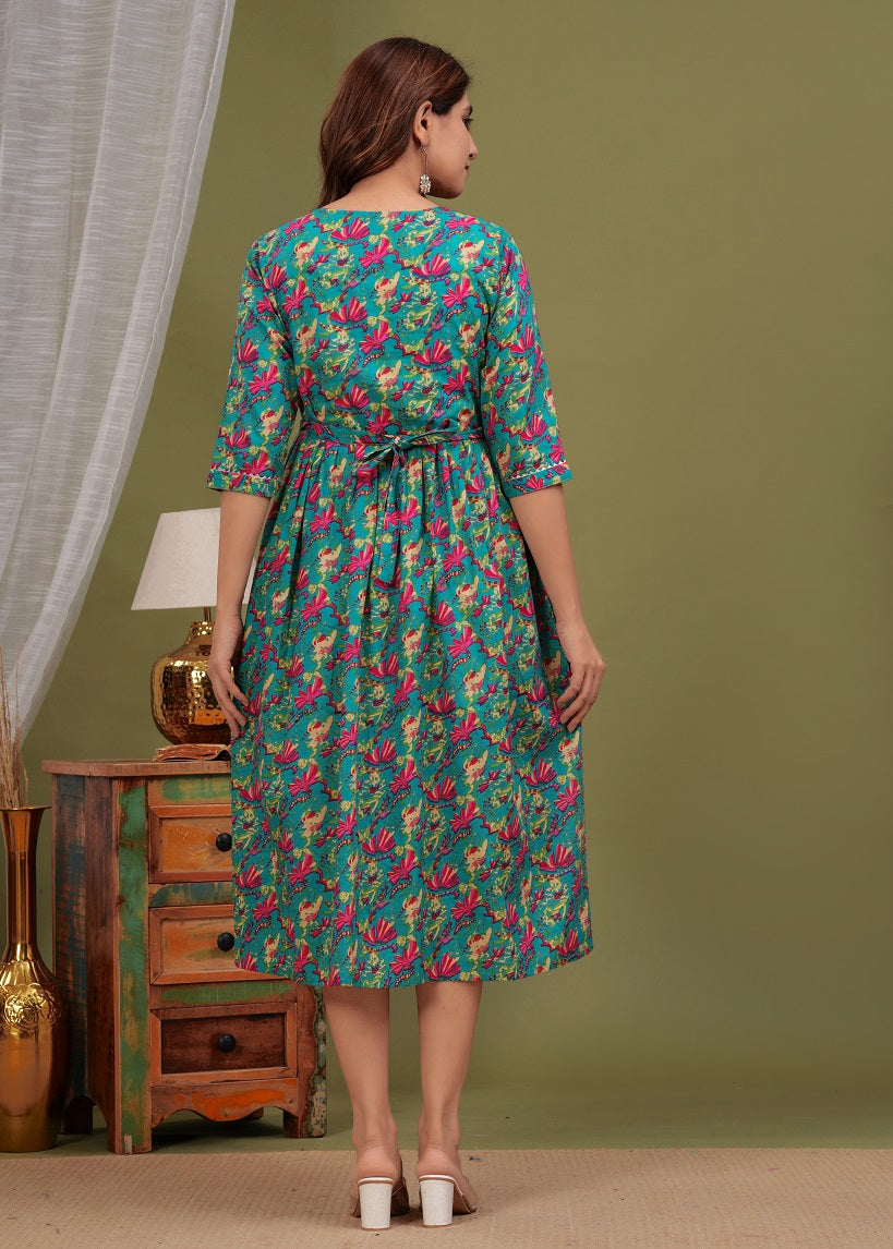 Garles Multi cotton maternity and feeding kurti