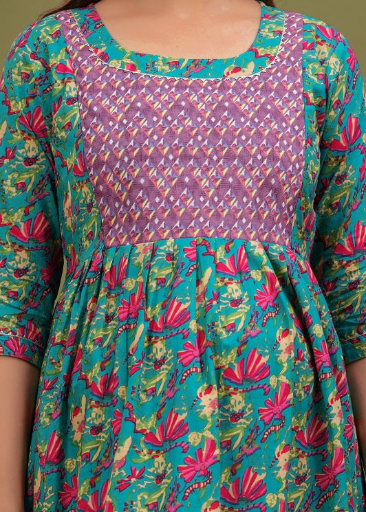 Garles Multi cotton maternity and feeding kurti