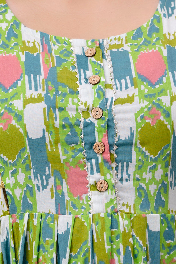 Mehndi Magic & Haldi Harmony Maternity Kurti Combo