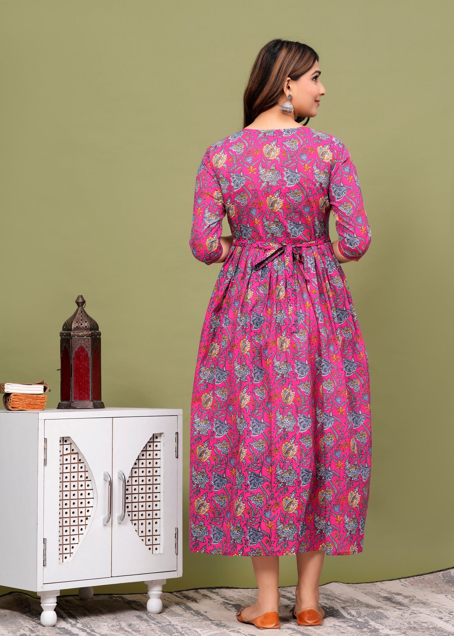 Rani leaves cotton maternity and feeding kurti