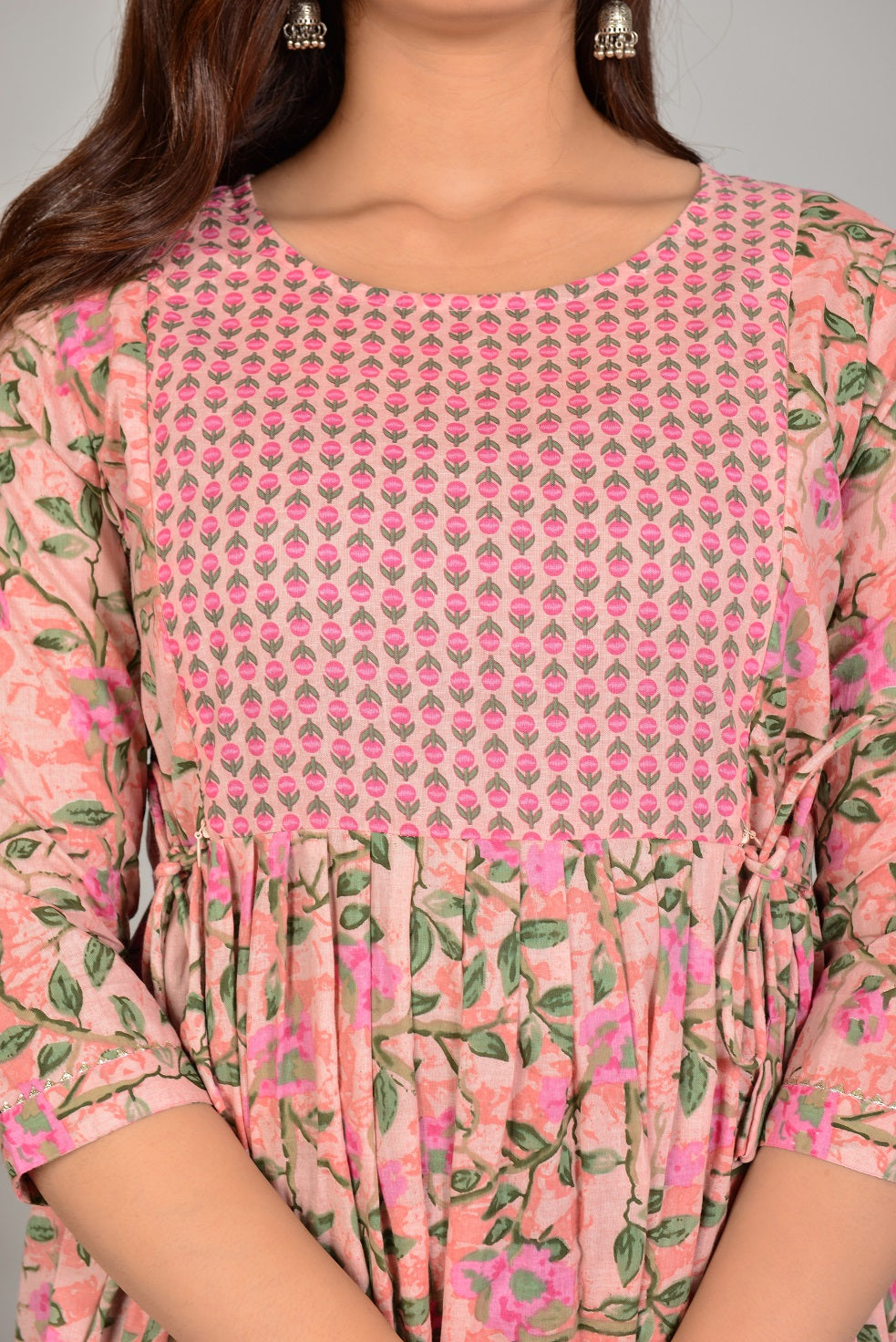 Sarbati  Cotton Printed Maternity And Feeding Kurti Combo Of 2