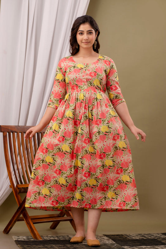 Diwali Sparkle & Festive Feast Maternity Kurti Combo: