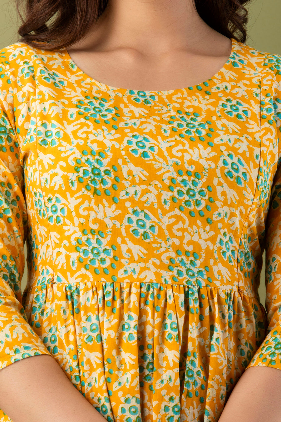 Cotton maternity and feeding kurti