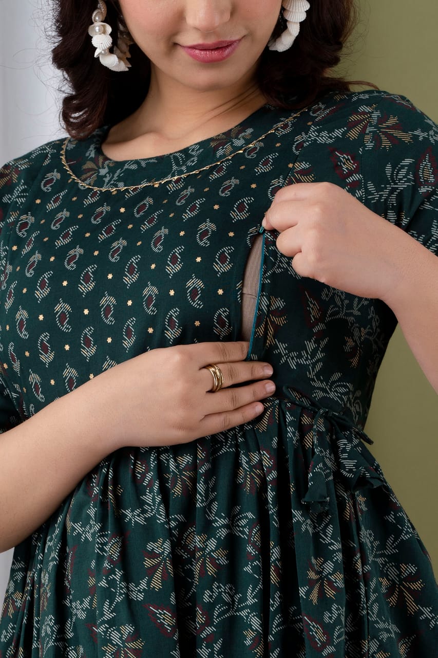 chidi floral  cotton maternity  kurti combo