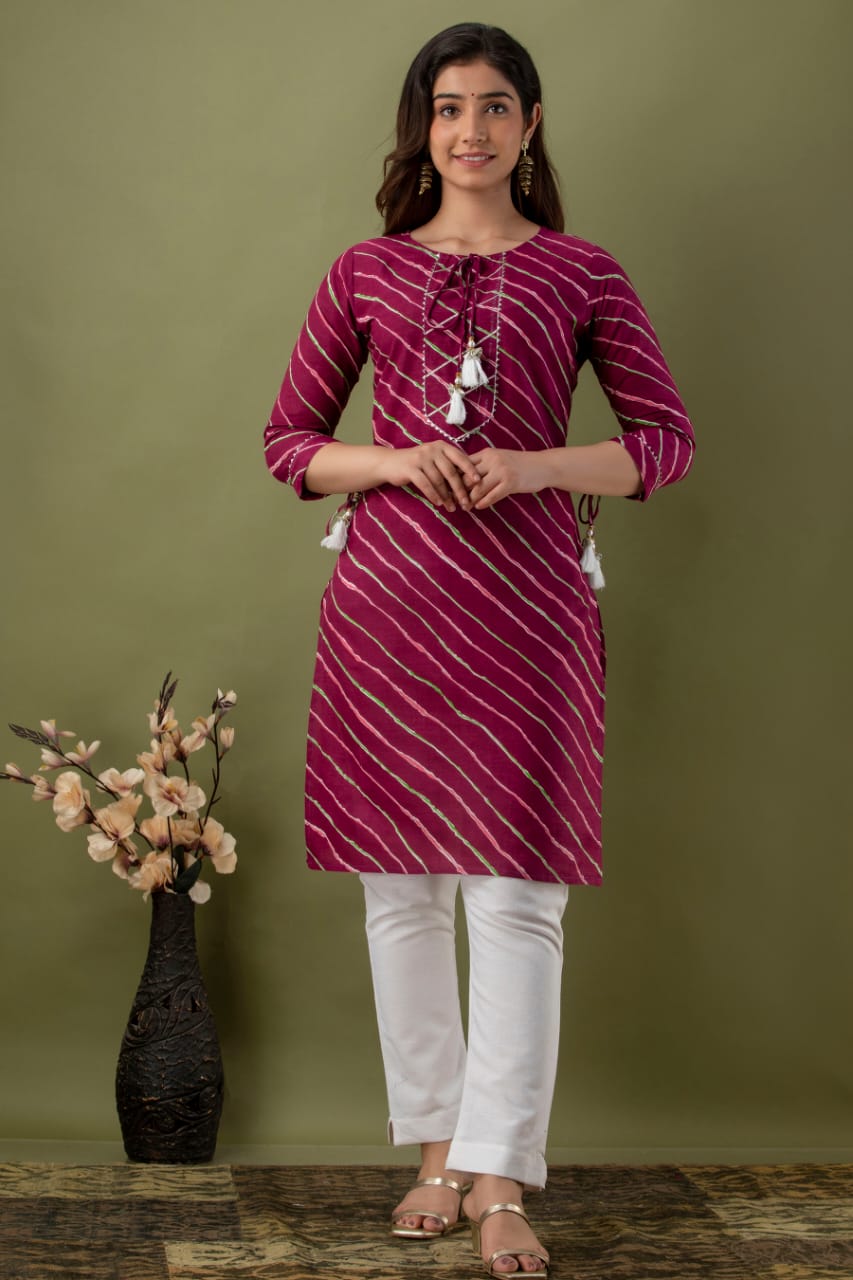 Cotton printed kurti