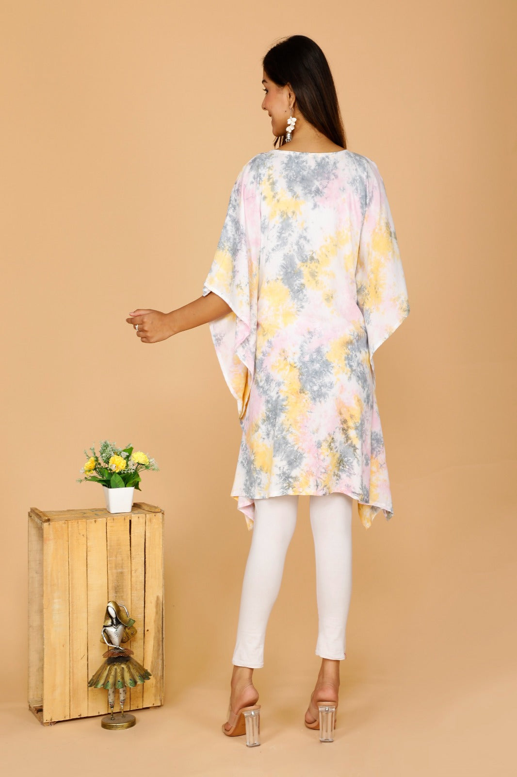 Rayon printed kaftan
