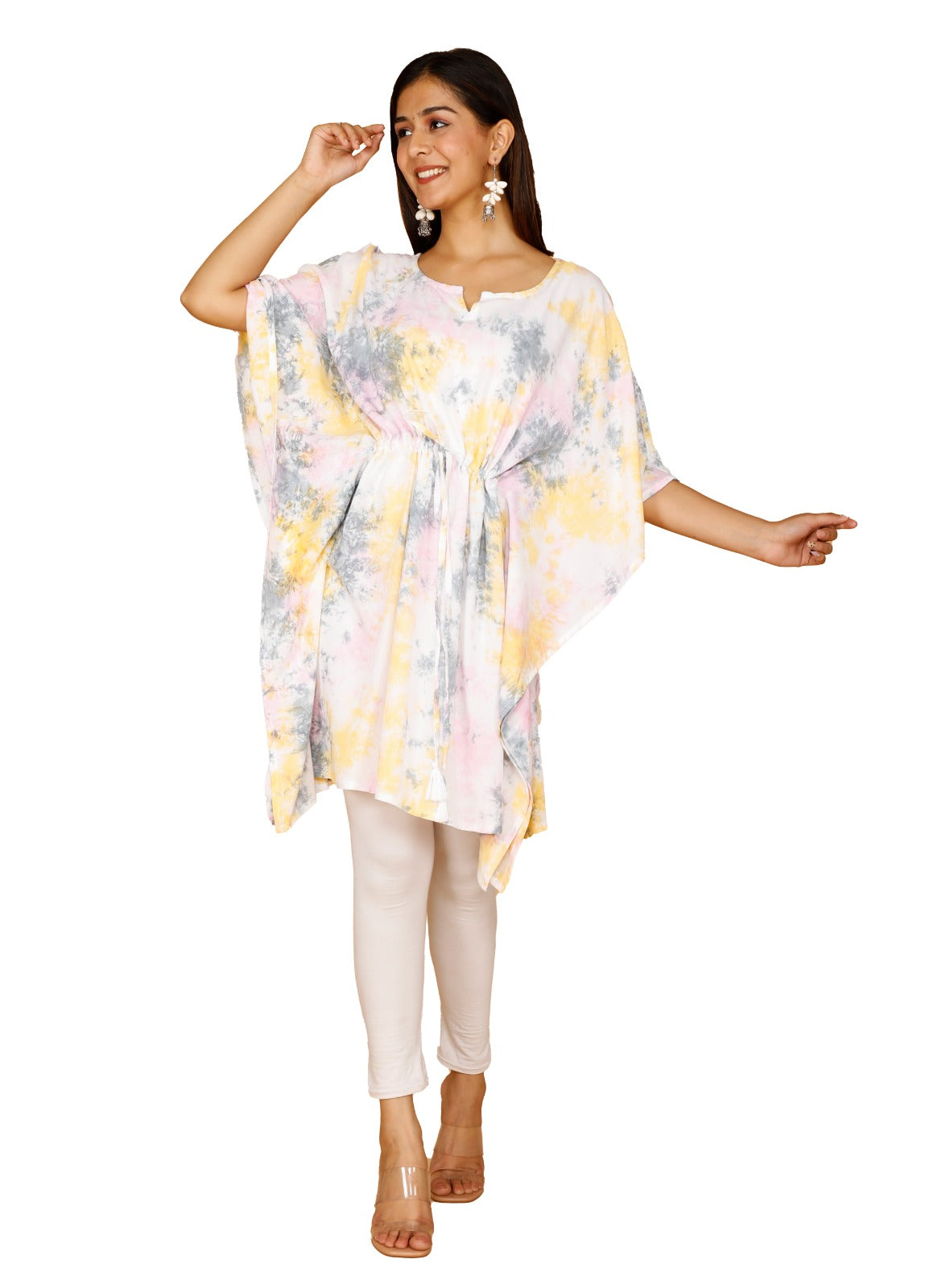 Rayon printed kaftan