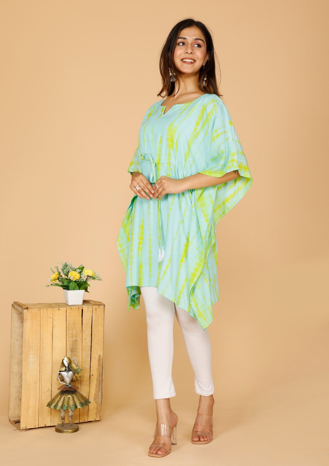 Rayon printed kaftan