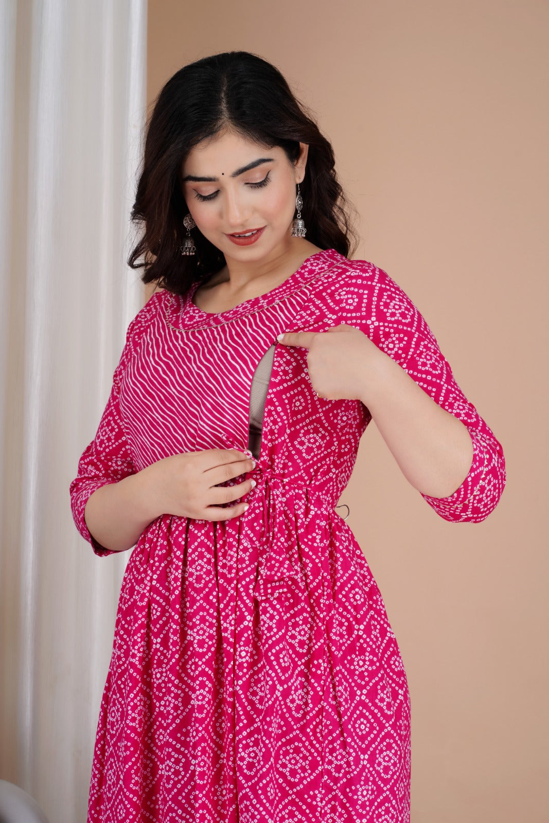 Cotton printed maternity and feeling kurti