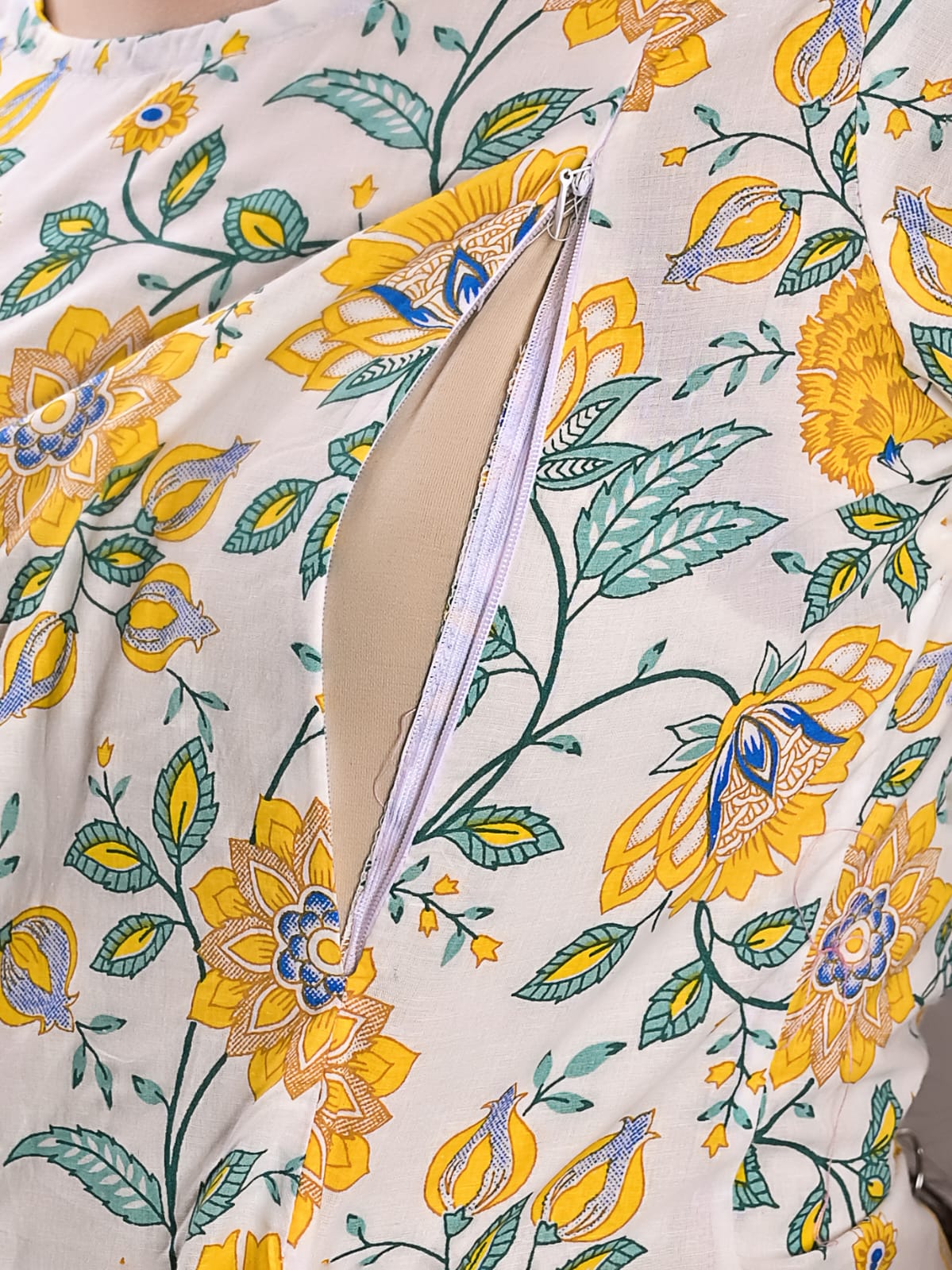 Jaipuri maternity and feeding kurti