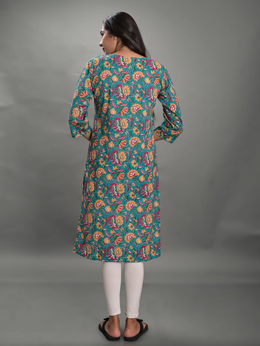 Jaipuri cotton maternity and feeding kurti