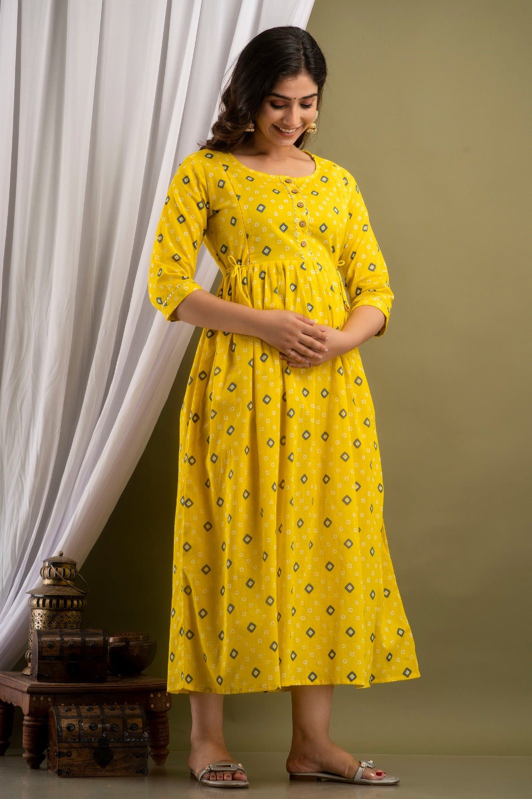Basant Bliss & Valentine's Verve Maternity Kurti Combo - Nevisha Style
