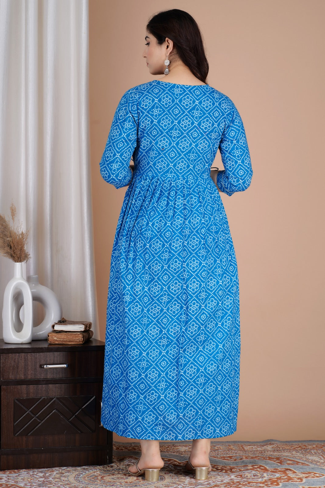 Blue Serenity: Maternity Kurti Combo