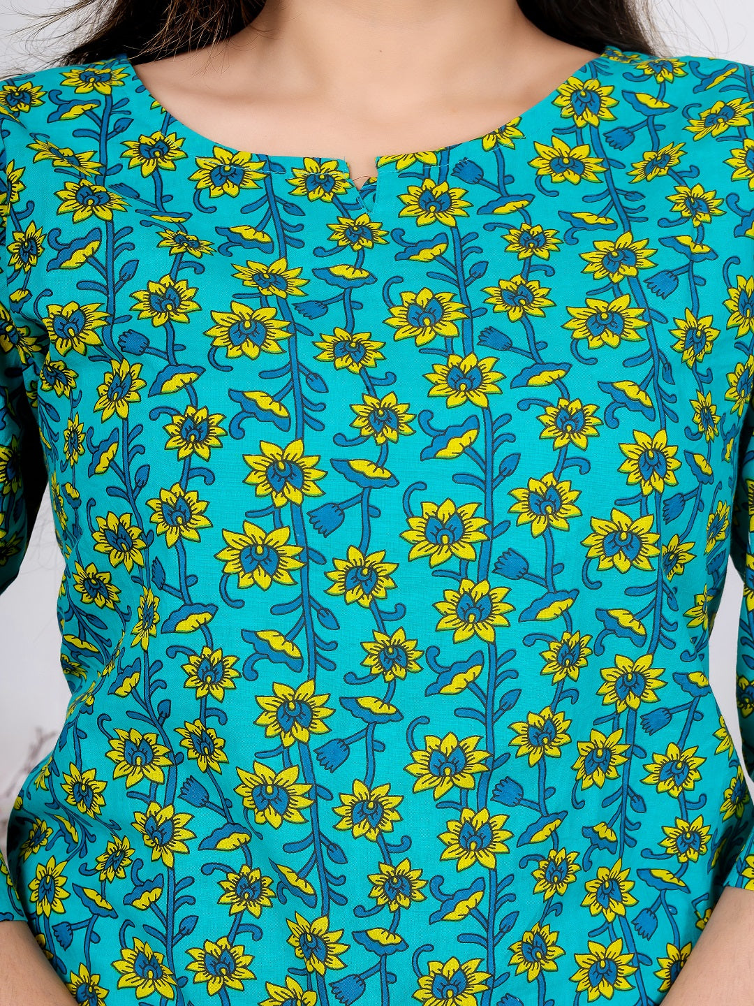 Rama yellow flower cotton cord set