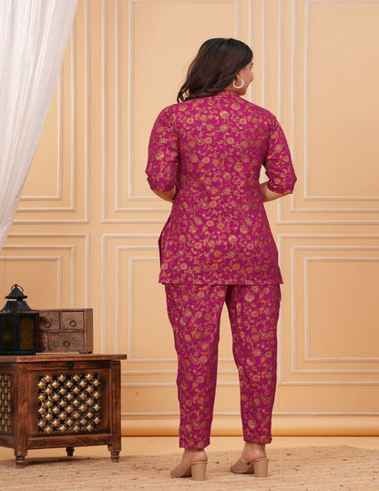 Dark pink  flower feeding cord set