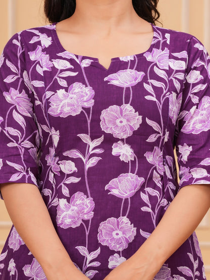 Purple line  flower feeding cord set