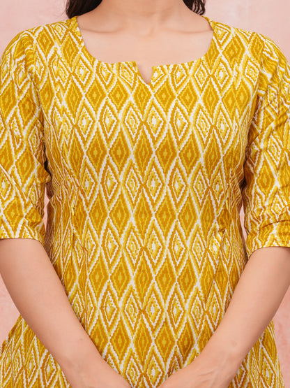 Yellow ziczack feeding cord set