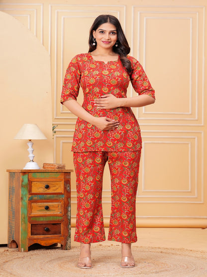 Red flower feeding cord set