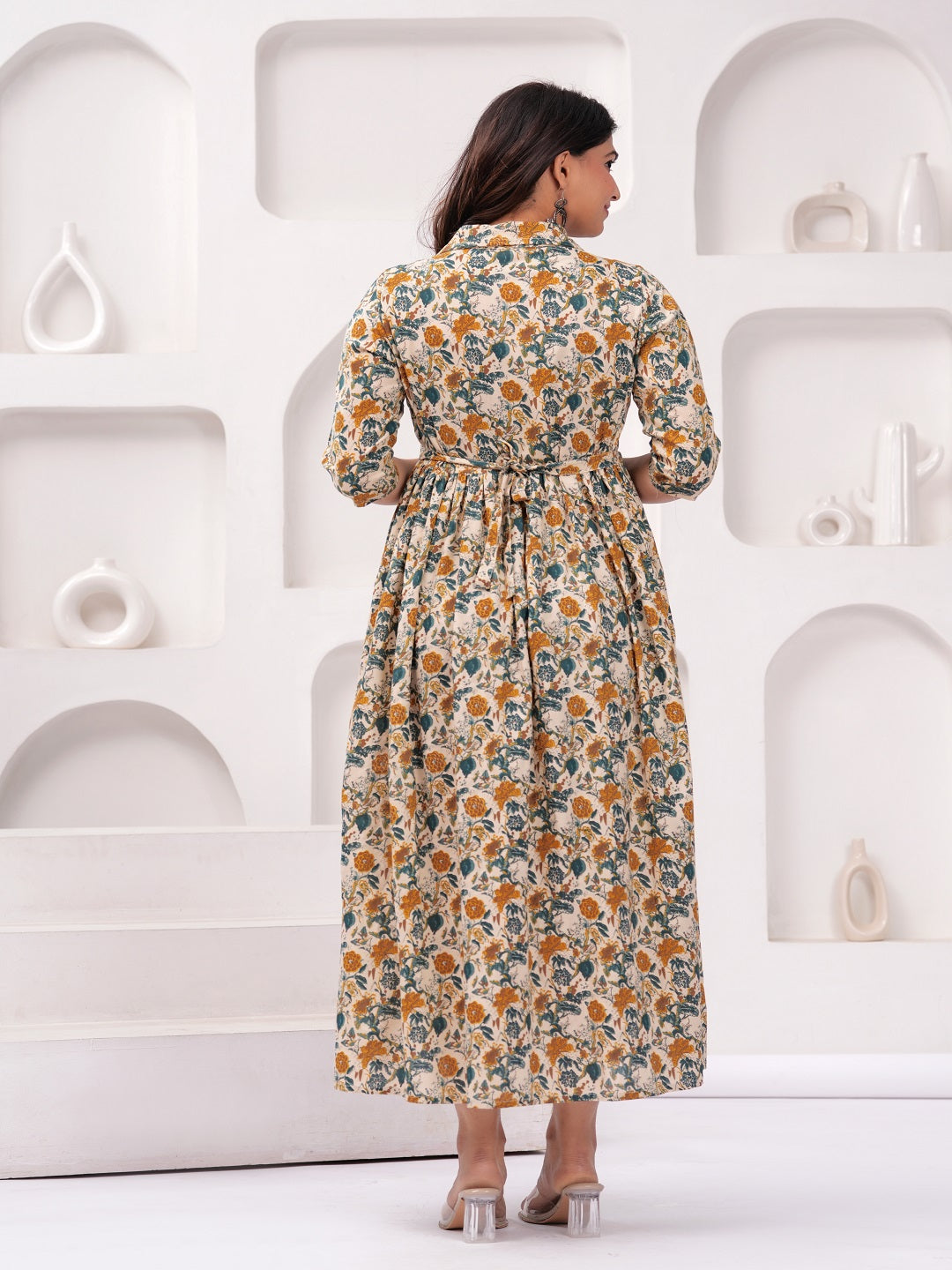 Golden mix rayon maternity and feeding kurti