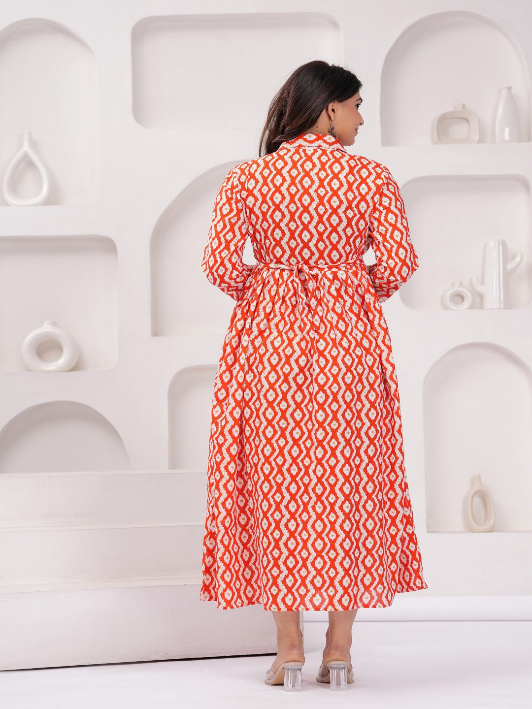 Red dote  rayon maternity and feeding kurti