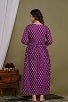 Pink malody   Cotton Printed Maternity And Feeding Kurti Combo Of 2