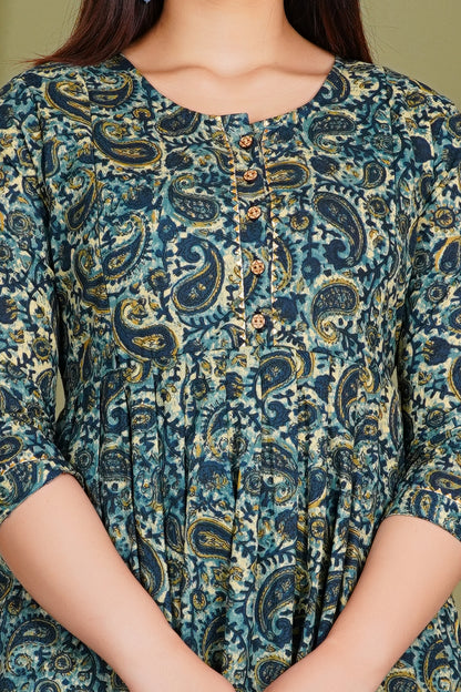 Royal carry rayon maternity and feeding kurti