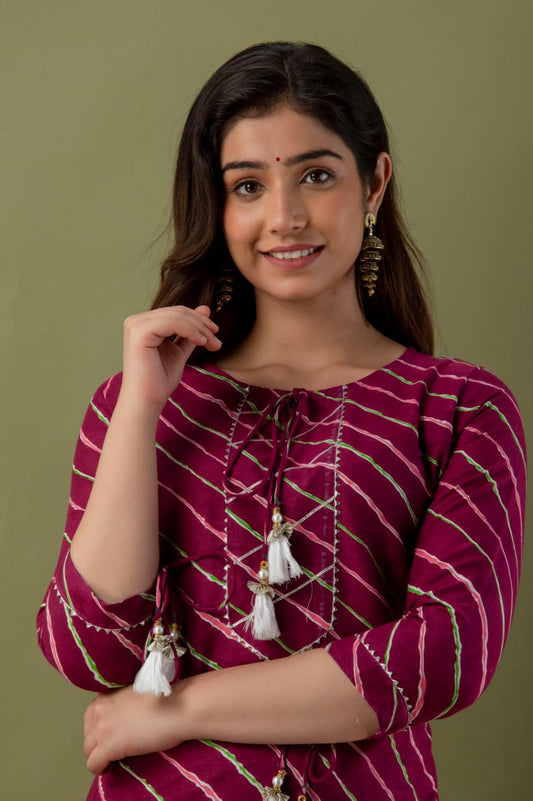 Cotton printed kurti