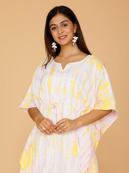 Rayon printed kaftan