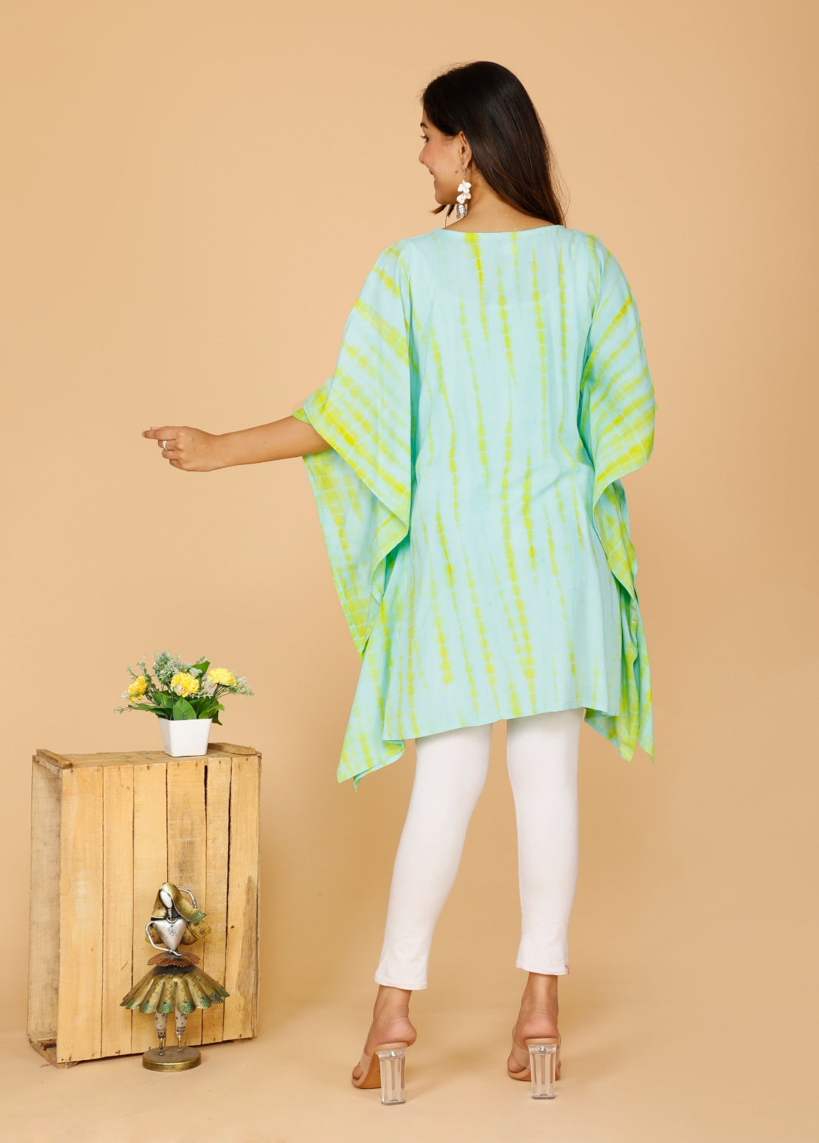 Rayon printed kaftan