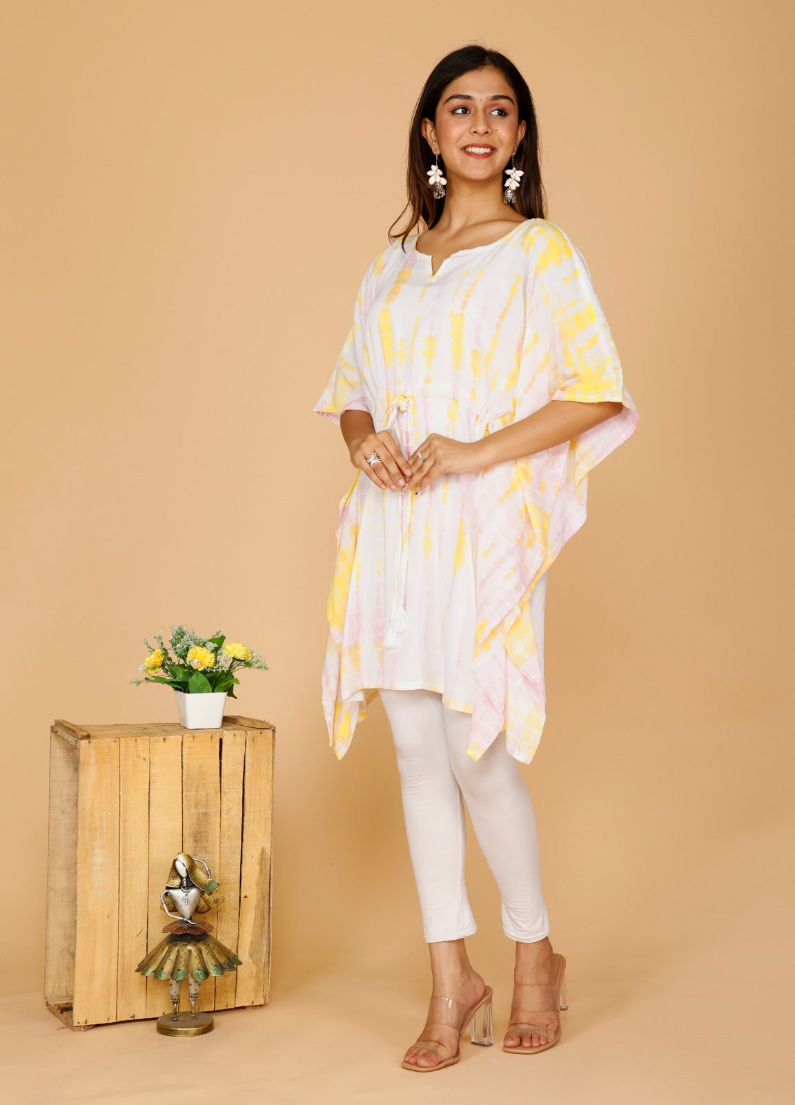 Rayon printed kaftan