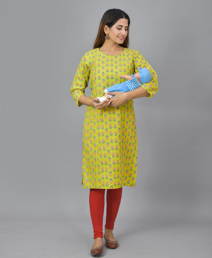 Cotton maternity and feeding kurti