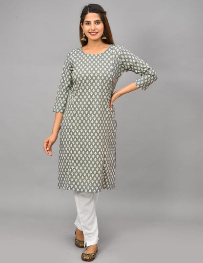 Cotton printed maternity and feeding kurti