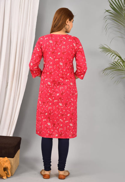 Cotton maternity and feeding kurti