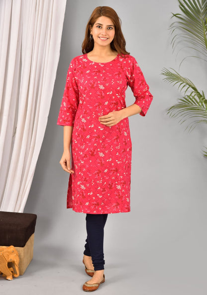 Cotton maternity and feeding kurti