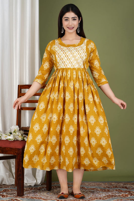 Cotton maternity and feeding kurti