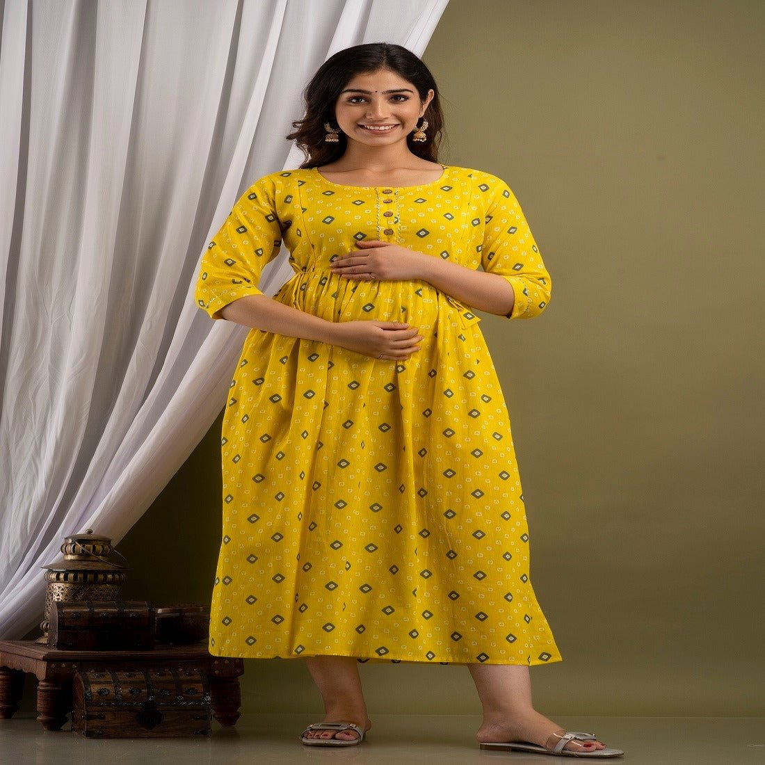 Basant Bliss & Valentine's Verve Maternity Kurti Combo - Nevisha Style